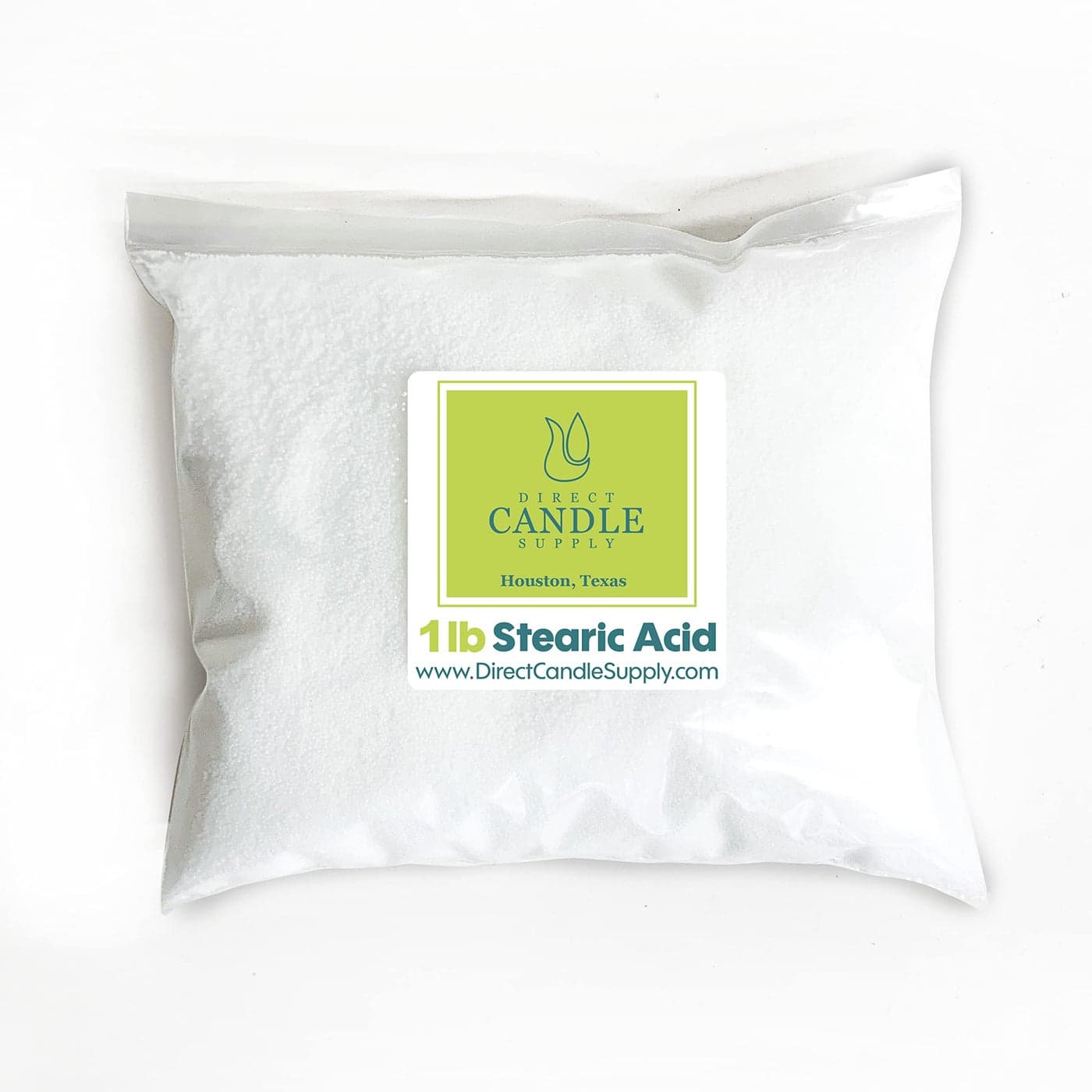 Direct Candle Supply - Stearic Acid for Candle Making, Soap Making, Lotion Making and Cosmetics - Vegetable Based (1 lb)