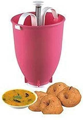 Hetarmi MEDUVADA Maker for Perfectly Shaped Crispy Medu Vada Donut Maker Medu vada Maker with Stand Hygienic Hasslefree Multi Color