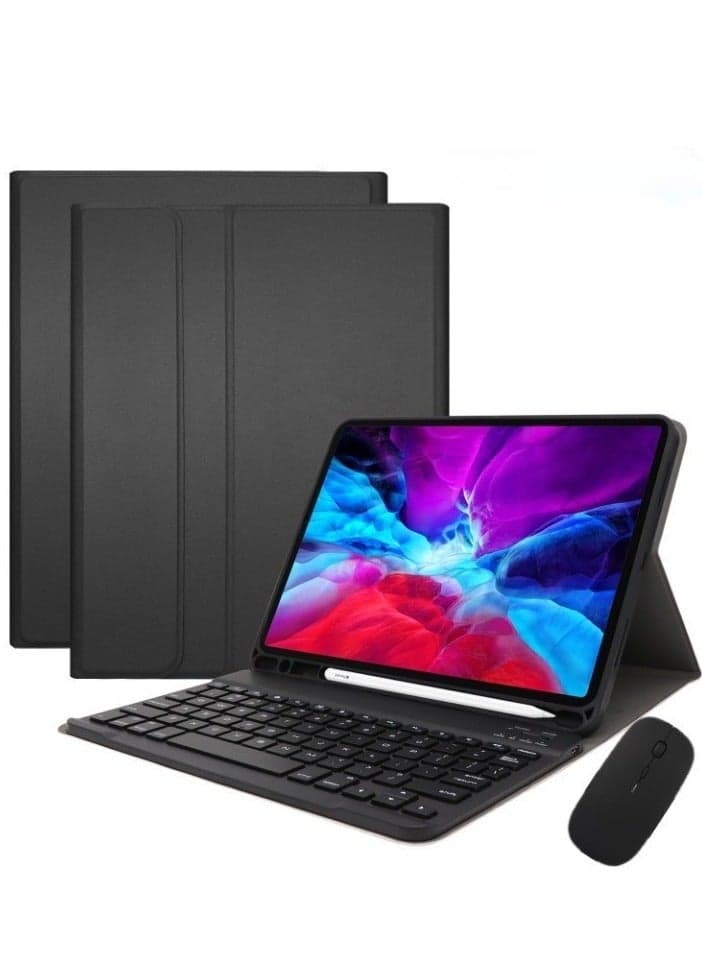 Bilingual Keyboard Case for Huawei matepad 11.5/Air 11.5/matepad 11.5S 2024, Detachable Wireless Keyboard Pen Holder Ultra-thin Leather Smart Case with Mouse