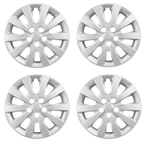 WEISIGAO Wheel Hubcaps for 2011-2025 Nissan Leaf; 2013-2019 Nissan SENTRA 16 inch Wheel Covers; Set of 4 Packs Silver ; 403153NF0B;