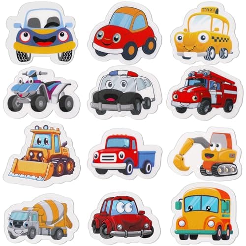 Chinco 120 Pcs Pee Targets for Boys Training Toilet Tinkle Flushable Paper Stickers You Pee on Boys Potty Training Targets Potty Aids Flushable Chart for Toddlers UseCute Cars Style