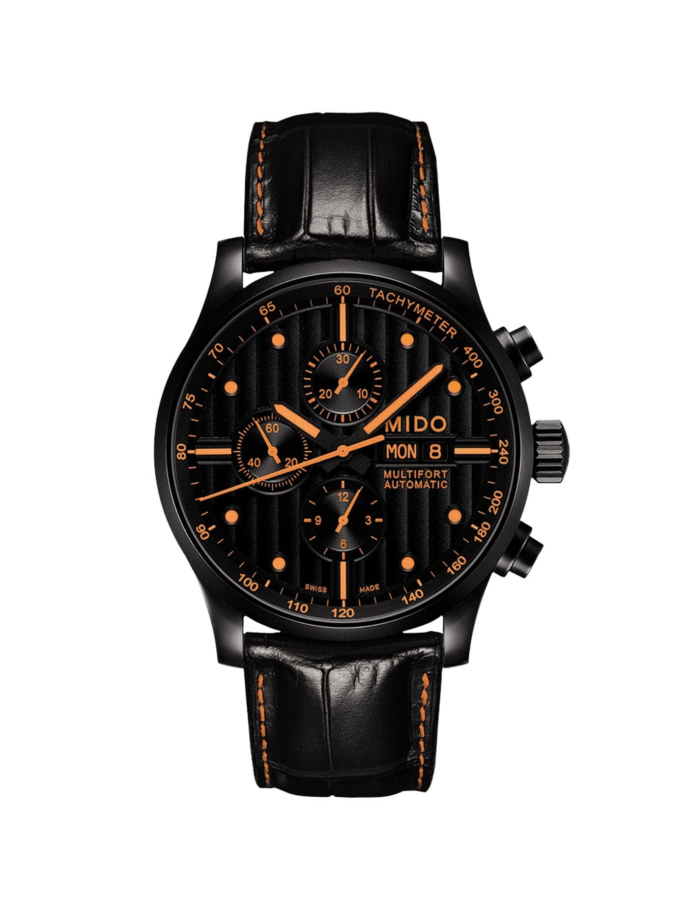 MIDO Multifort Chronograph Special Edition - Swiss Automatic Watch for Men - Black Dial - Case 44mm - M0056143605122