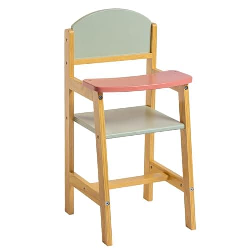 JC Toys Parfait Collection Deluxe Wooden Doll Toy High Chair for Dolls and Stuffed Animals up to 20 Ages 3 Twiggly Toys