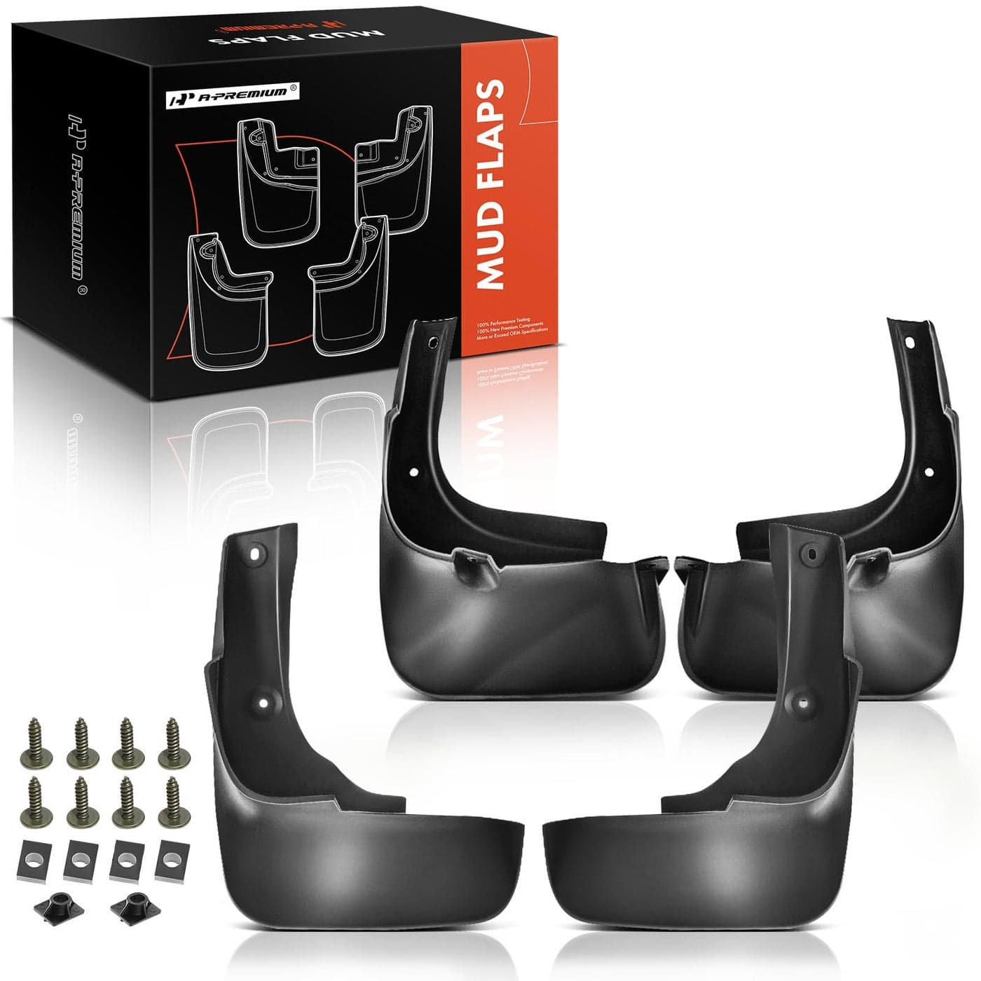 APremium Set of 4PCS Mud Flaps Splash Guards Mudguards Mudflaps with Hardware Kits Accessory Compatible with Lexus RX350 RX450H RXClass 20102015 WO Pedal Front LH RH and Rear LH RH