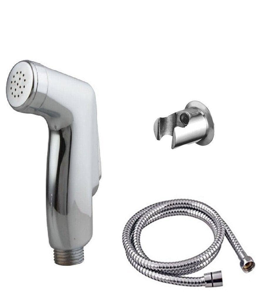 SBD Health Faucet ABS Multy with 1M Stainless Steel Tube and Hook Health Faucet Set Jet Spray for Toilet Chrome Finished