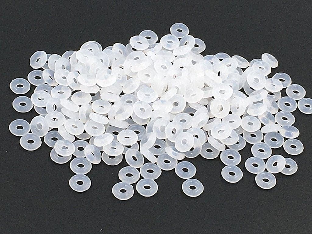 Kinteshun Beads Stopper SpacerAntiskid Locating Silicone Ring for DIY Bracelet Necklace Jewelry Making Accessaries300pcsClear