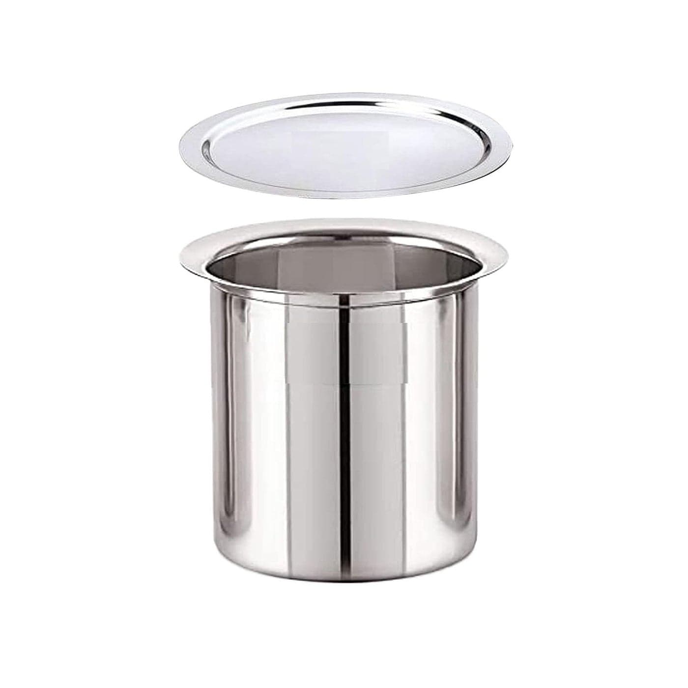 Stainless Steel Tope with Lid Boiling Tope Set for Kitchen Multipurpose Steel Flat Bottom Size 17CM Capacity 2300GM