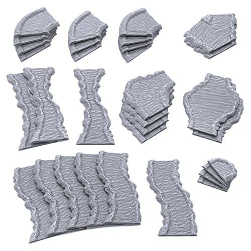 Modular Waterways 3D Printed Tabletop RPG Scenery and Wargame Terrain for 28mm Miniatures