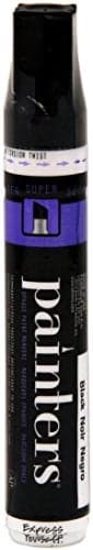 Elmers Painters Opaque Paint Marker Super Chisel Tip Black 1 Count