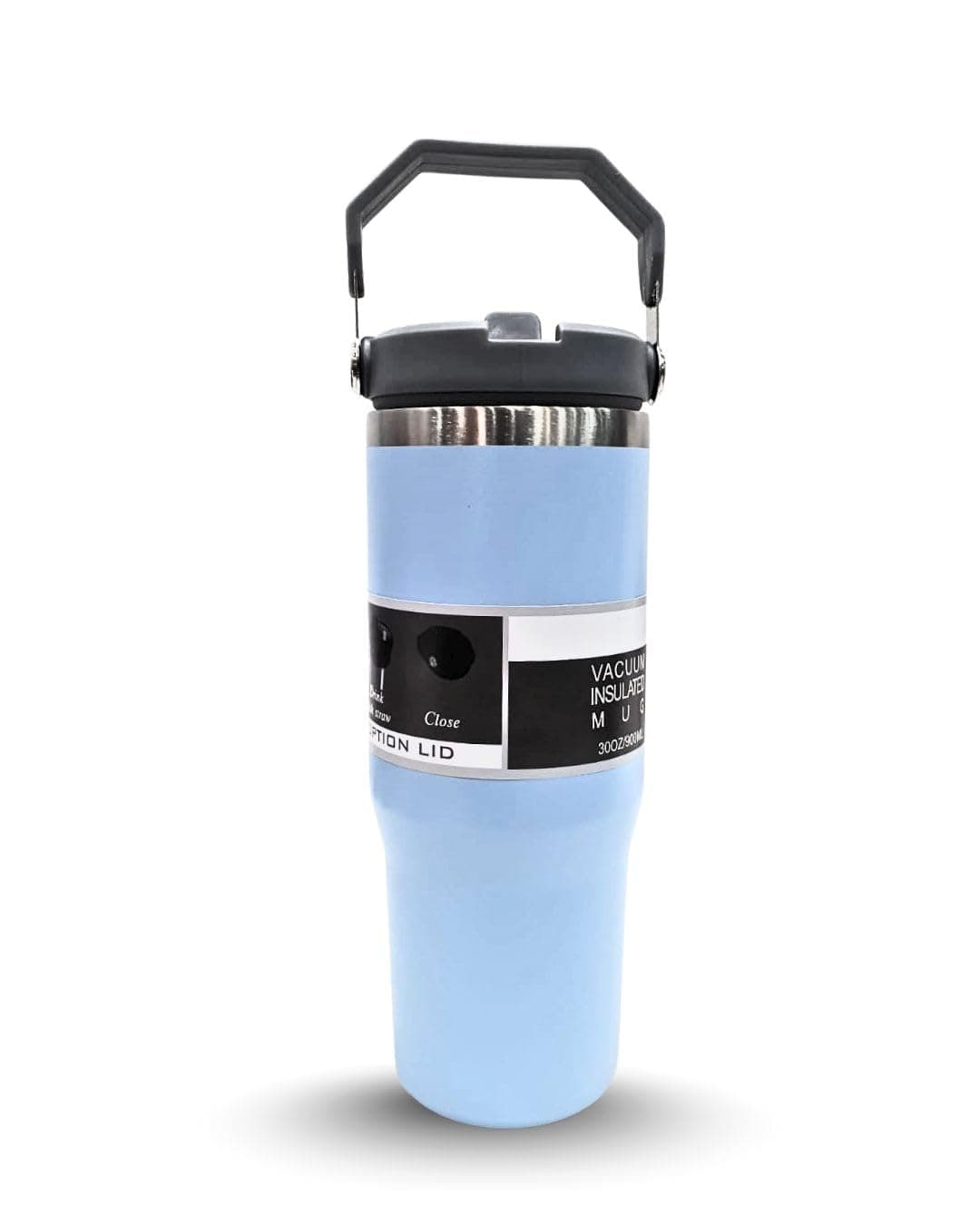 KATTY MAO My First Best Friend Kattymao 900ml Stainless Steel Thermos: Double-Layer Insulated Water Bottle for Car, Gym & Outdoor Sports - Hot & Cold Portable Kettle Tumbler (Blue)