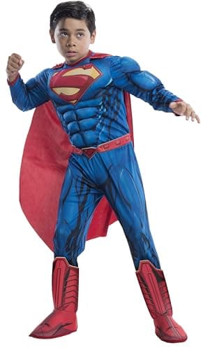 DC Comics Superheroes: Superman Deluxe Costume for Kids by Rubies, Boy's Medium