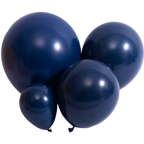 DECGOL Navy Blue Balloons 100pcs Dark Blue Latex Party Balloons Different Sizes 18 12 10 5 Inch Night Blue Balloon Garland for Birthday Party Graduation Baby Shower Wedding Holiday Balloon Decoration