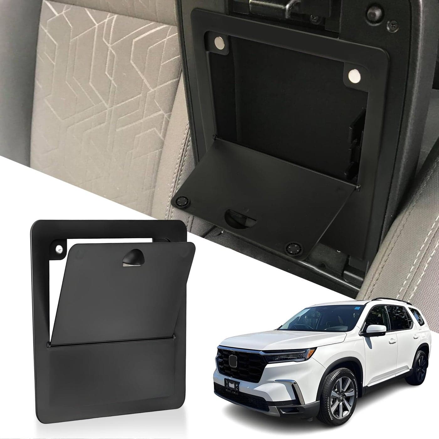 Psler Center Console Hidden Organizer Fit for Honda Pilot 2023 2024 2025 Honda RidgelinePassport 2024 2025 Armrest Tray Hidden Storage Box for Pilot 20232025 Car Interior Accessories