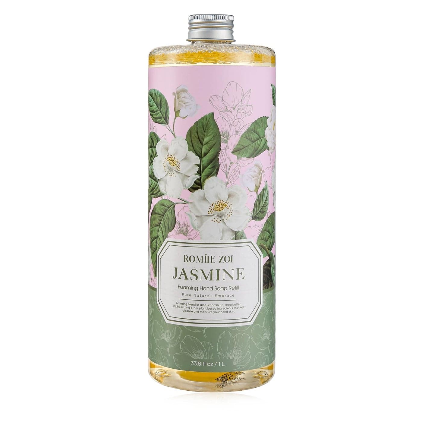 ROMIIE ZOI Foaming Hand Soap Refill Jasmine Gentle Moisturizing Formula 1 L 338 FLOZ
