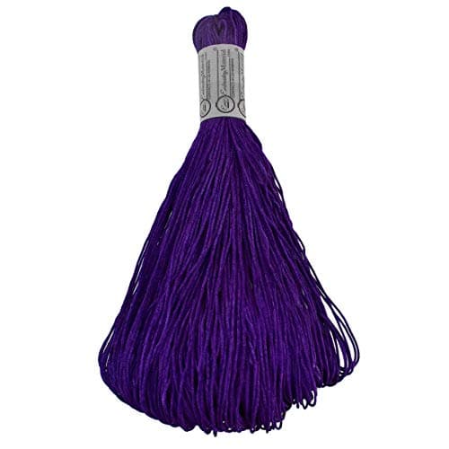 Embroiderymaterial 1MM Nylon Cord for Jewelry Making – 95 Metre Ultra Violet Braided Nylon Thread for Beading, Bracelets, Macrame & Craft Projects (1 Roll)