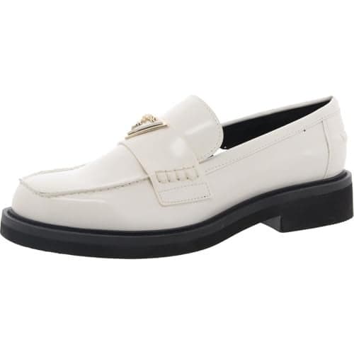 GUESS Women's SHATHA Loafer, Ivory, 9.5