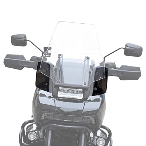 VEISUTOR Side Wide Wings Windshield for Pan America 1250, Side Widened Fairing Air Deflectors Wings Windscreen for Harley Pan America 1250 ADV Pan America 1250S Special 2021-2024