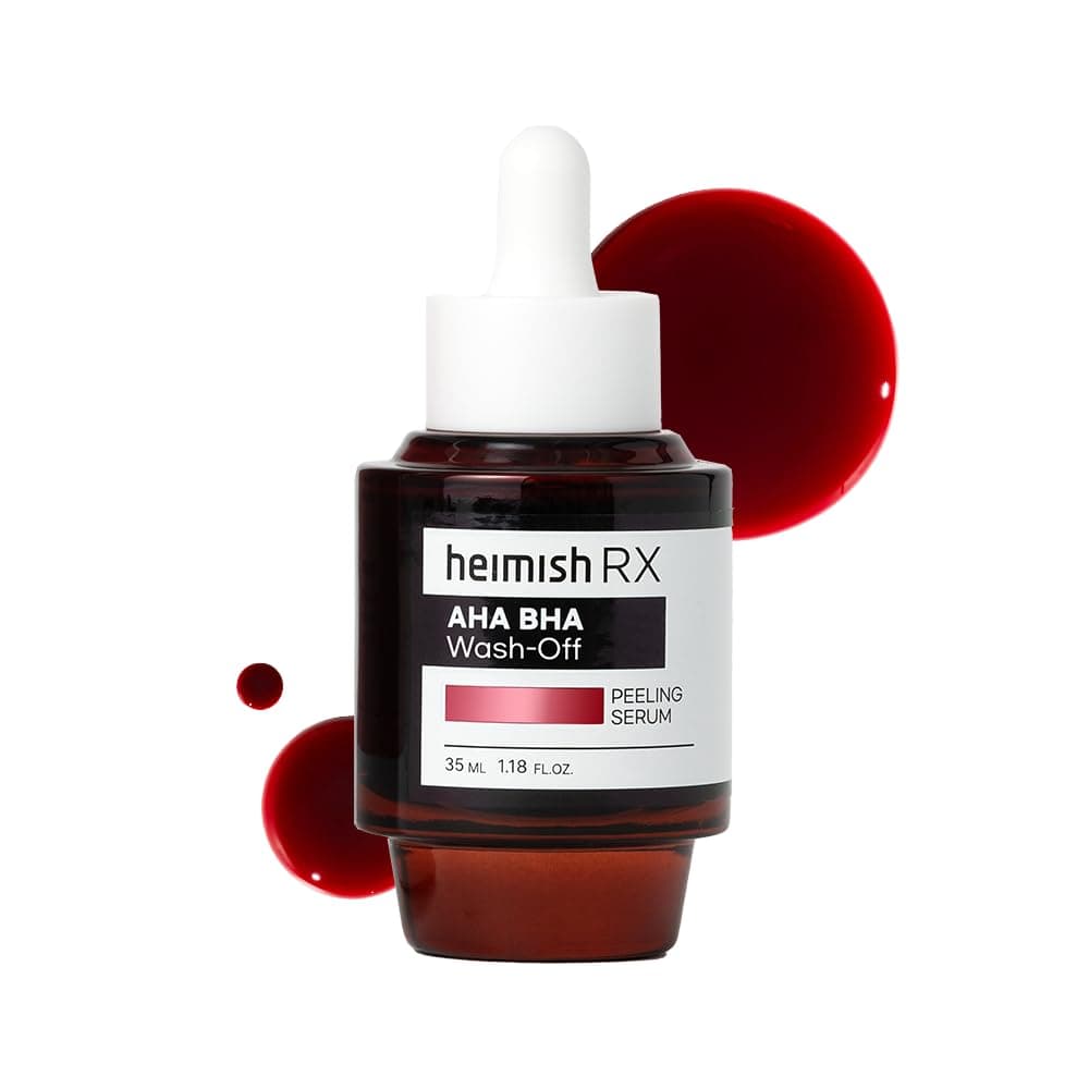 HEIMISH RX AHA BHA Washoff Peeling Serum Chemical Peel for Blackheads Pore and Sebum Gentle Hydrating Face Exfoliant for Oily and Acneprone skin Korean Skincare 35ml 118 fl oz