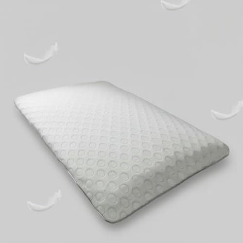 Dormyo Ultra Slim Pillow - Memory Foam Pillow for Sleeping - Ultra Thin Pillow for Neck Pain Relief - Thin Cervical Pillow for Neck Support - Thinnest Orthopedic Pillow (1, Flakes, 25.5" x 16.5" x1")