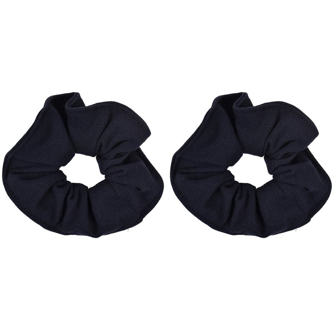Set of 2 Large Solid Scrunchies Navy