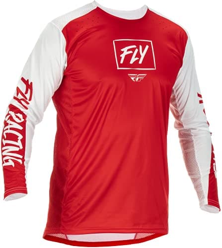Fly Racing 2022 Adult Lite Jersey (Red/White, X-Large)