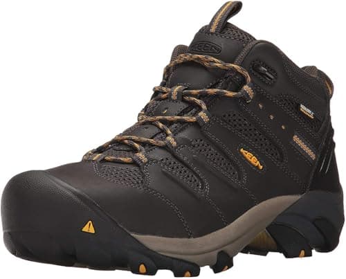 KEEN Utility Mens Lansing Mid Height Steel Toe Waterproof Work Boots