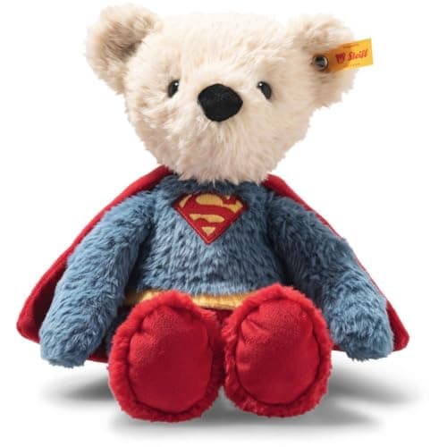 Steiff DC Superhero Teddy Bear Officially Licensed Plush Toy Collectible Premium Soft Stuffed Animal for Kids Collectors DC Superman 12 Tall