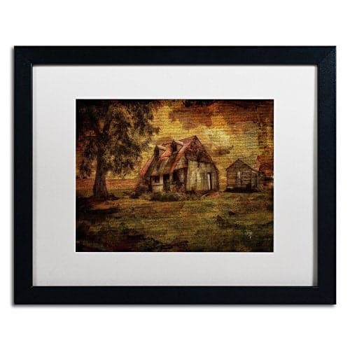 Trademark Fine Art Just Biding Time Artwork by Lois Bryan, 16 by 20-Inch, White Matte with Black Frame