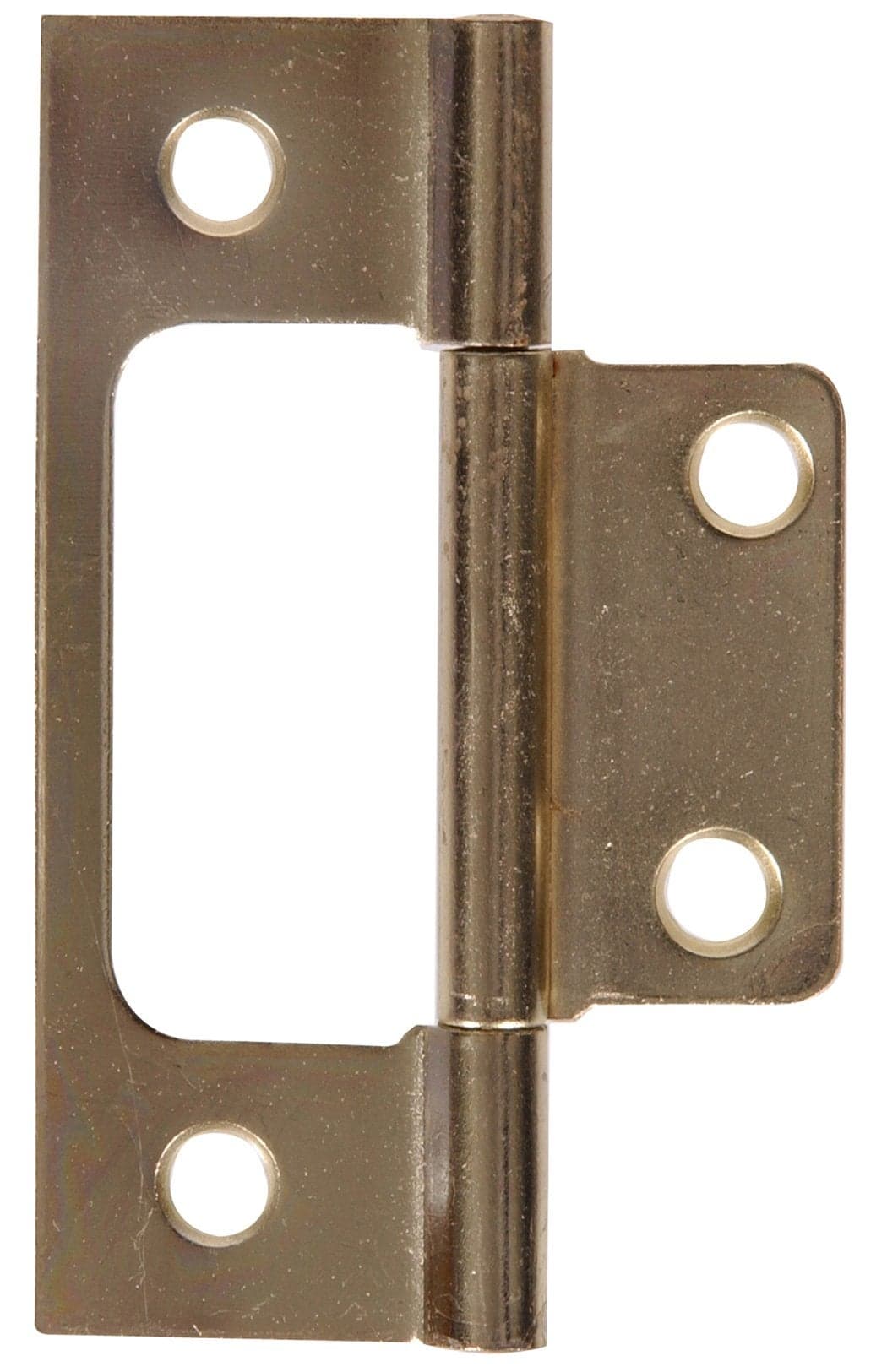 The Hillman Group 851963 3Inch Non Mortise Hinge with Fixed Pin SatinBrass Finish