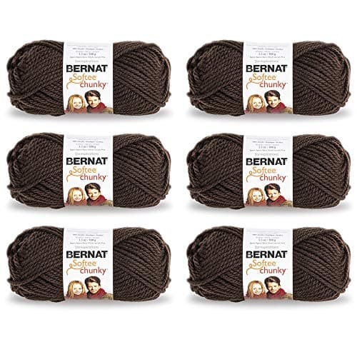 Bernat Softee Chunky Yarn (6-Pack) Dark Taupe 161128-28013