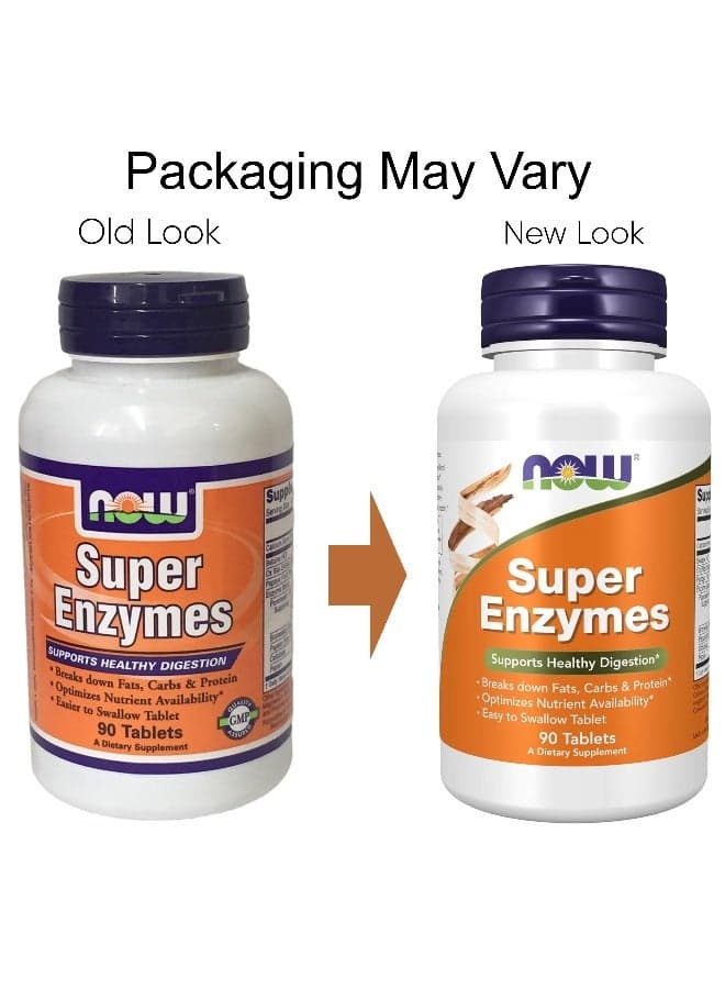 Super Enzymes 90 Tablets Packaging May Vary