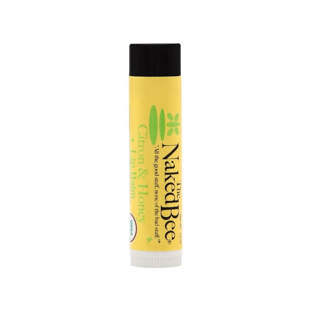 The Naked Bee Citron Honey Lip Balm 15oz Moisturizing Lip Balm for Women with Vitamin E Beeswax to Soothe Hydrate Nourish Chapped Dry Lips For Soft Smooth Healthy Lips