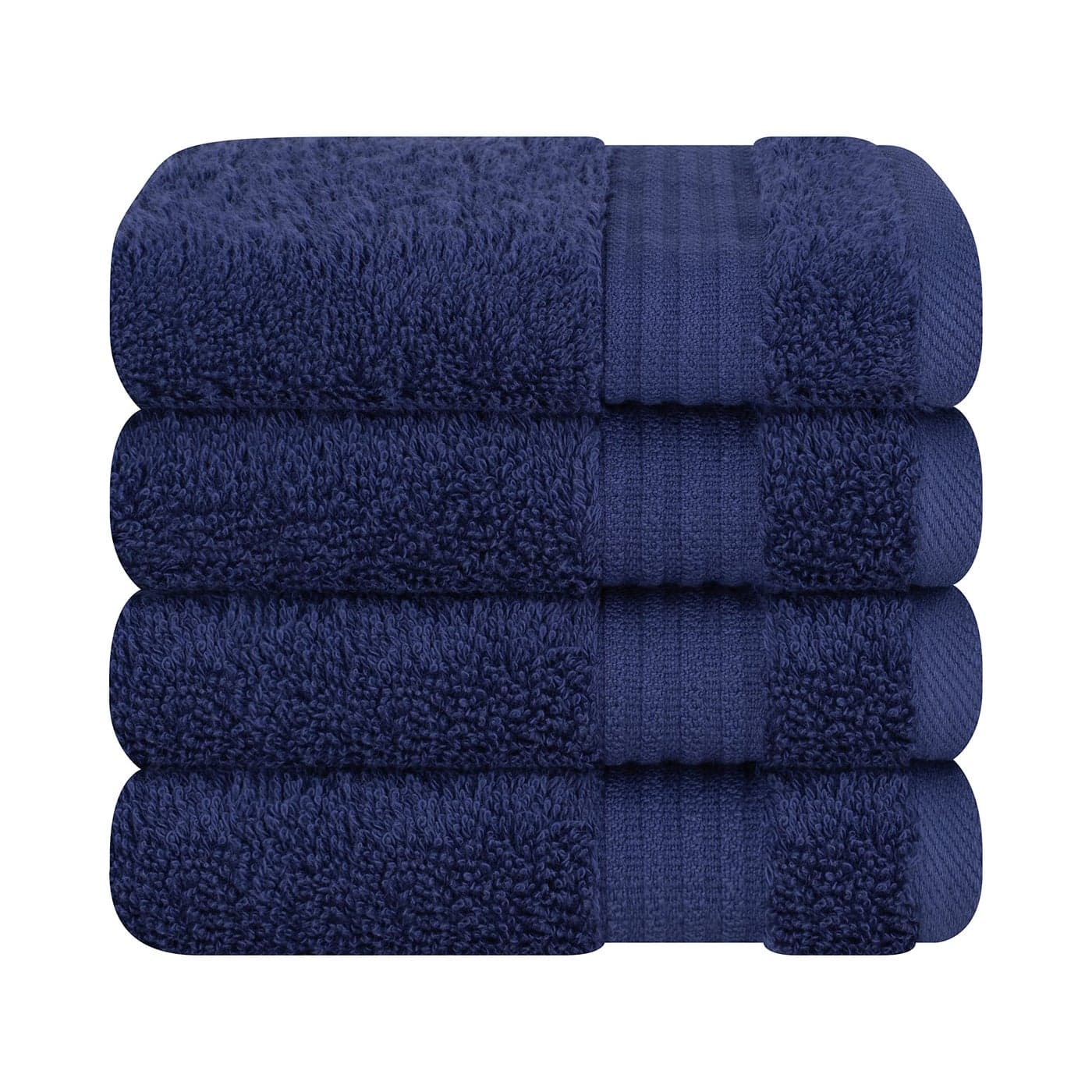 Cotton Paradise 100 Cotton 4 Piece 13 x 13 Bath Towels for Bathroom