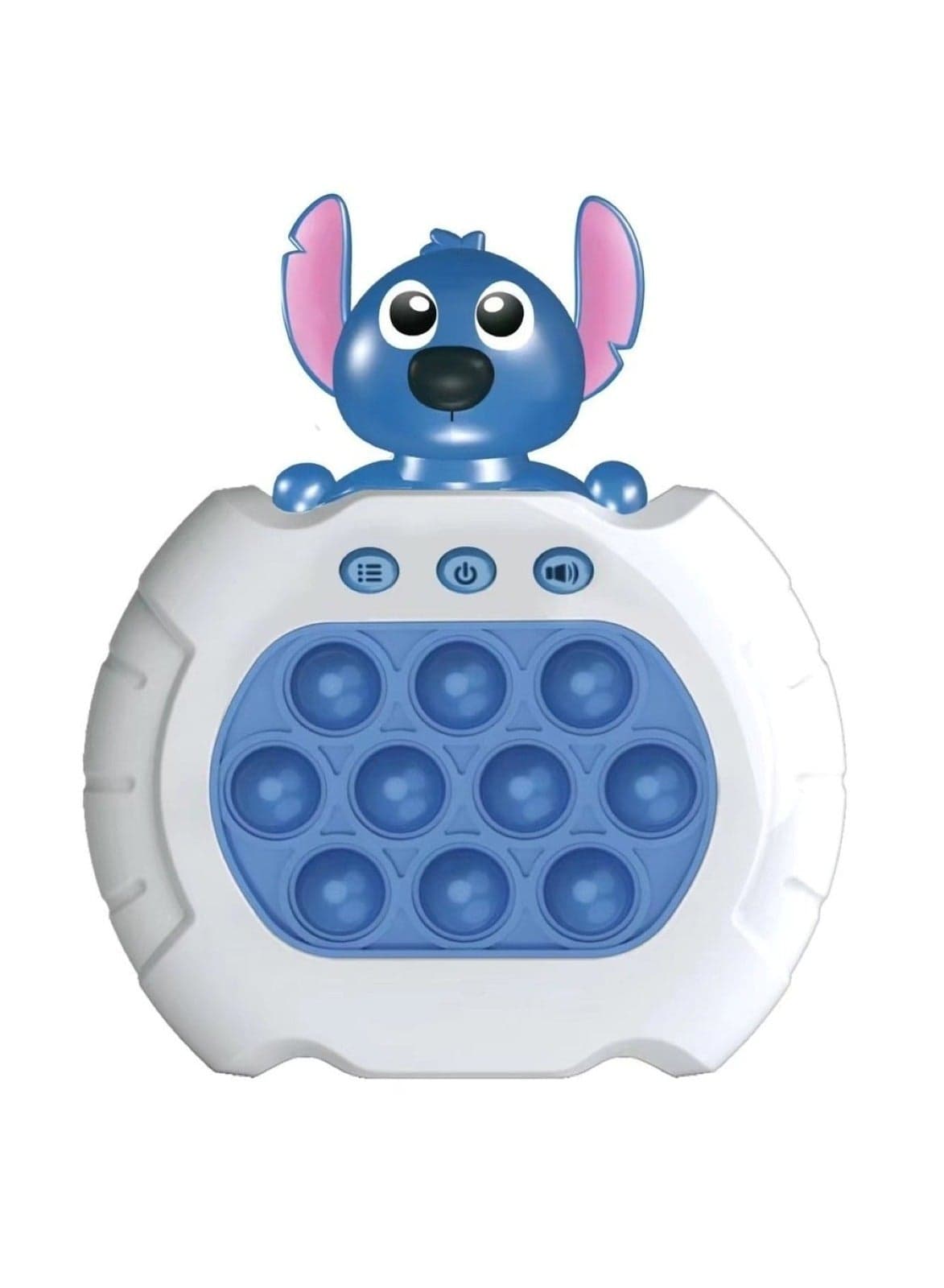 Kangaroo Pop Sensory Fidget Toy A Stress Reliever for Kids and Adults White/Blue