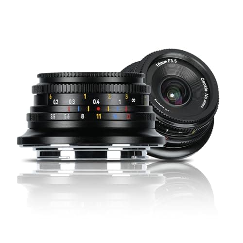 7artisans MF10mm F3.5 Wide-Angle Fixed Focus Pancake Lens APS-C Lens Mirrorless Cameras, Compatible for Nikon Z Zfc Z50 Z30
