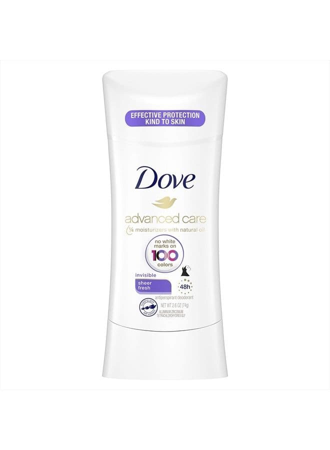 Advanced Care Invisible Stick Antiperspirant Deodorant, Sheer Fresh, 2.6 oz