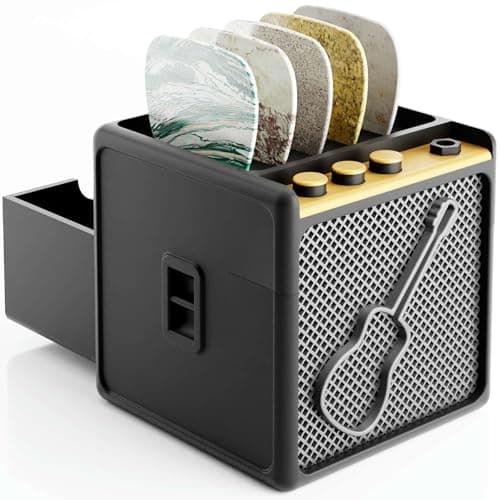 HOTCAN Guitar Pick Display Holder - Stylish Organizer for Music Enthusiasts and Musicians (Black)