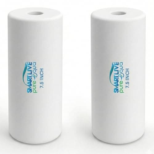 SLPA SMARTLIVE PUREAQUA 7.5 Inch Spun Filter/RO Filter/Pre Filter 5 Micron for PUREIT Water Purifier, 2.75" OD, 120 Gram (Pack of 2)