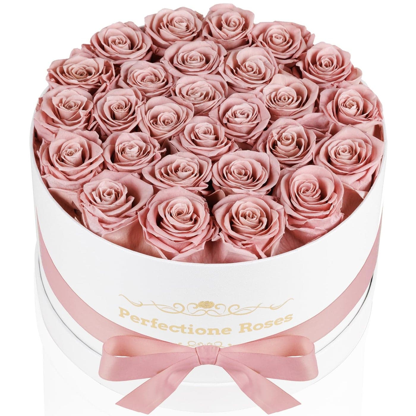 Perfectione Roses 27 Roses in a Box Mothers Day Rose Preserved Flowers for Her Flowers for Delivery Birthday Gifts for Women Dusty Rose