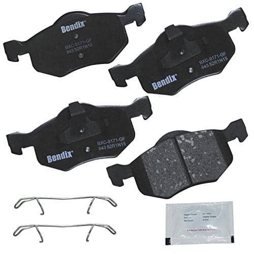 Bendix Priority1 CFC843 Ceramic Front Brake Pads for Ford Escape 2007-2001, Mazda Tribute 2006-2001, Mercury Mariner 2007-2005