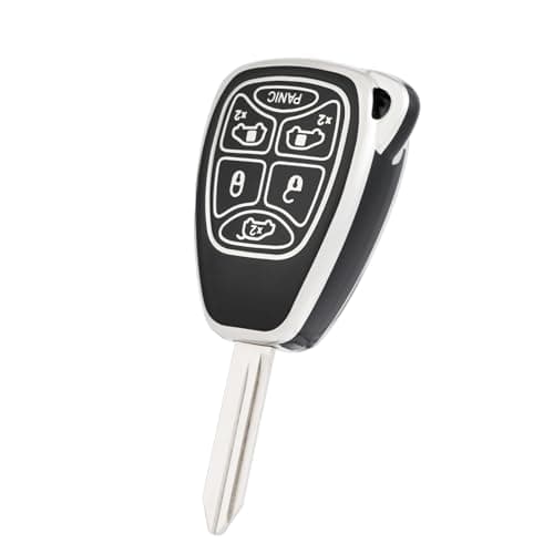 CHATYYD Key fob Cover for Dodge Soft TPU Car Key Cover Case for Dodge Grand Caravan Chrysler Town Country 20042007 Accessories6 Buttons