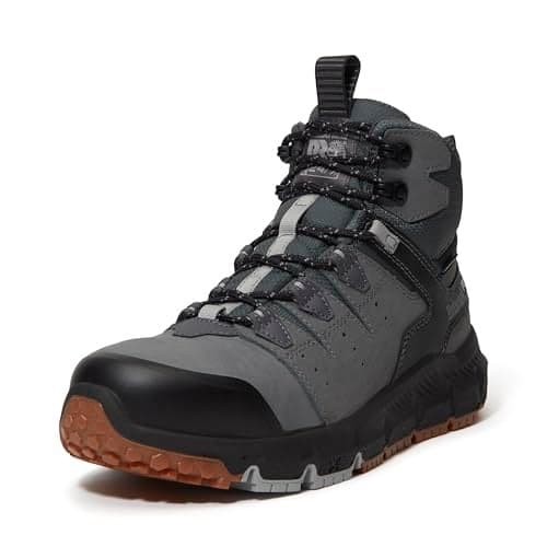 Timberland PRO Mens Tempe Alloy Safety Toe Waterproof Industrial Work Boot Medium Grey 105M