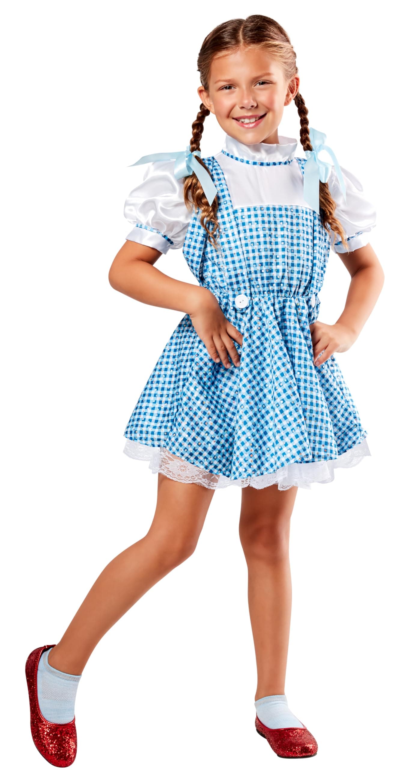 Rubies Child's Wizard of Oz Dorothy Sequin Costume, Medium for Themed Parties and Halloween