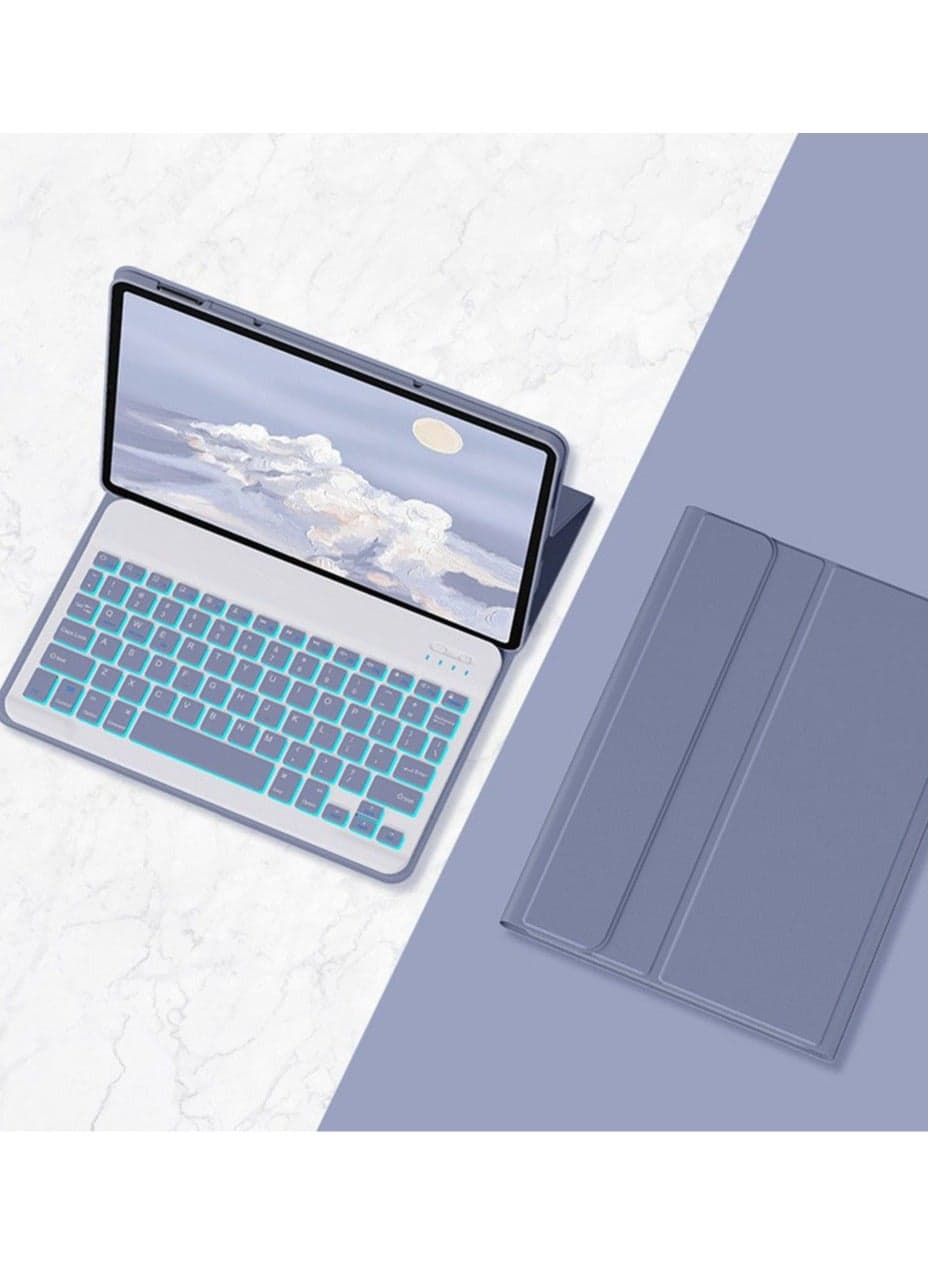 Arabic and English Keyboard Case Compatible with Honor Pad V9 (11.5 inch), Backlit Bluetooth Wireless Removable Keyboard Magnetic Tablet Protective Cover