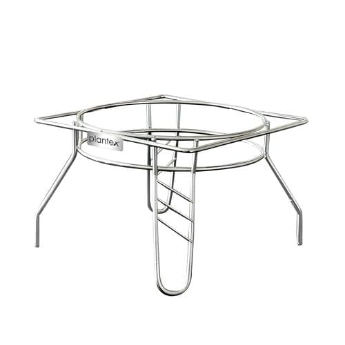 Plantex Matka Stand for Water Pot/Ghada/Matki Stand/Plant Pot Stand for Balcony/Kitchen Accessories Items for Home (Chrome,Stainless Steel)