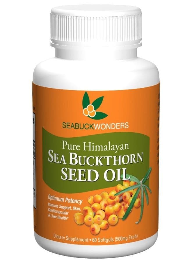 Sea Buckthorn Seed Oil, Made with Organic Sea Buckthorn, 60-Softgels