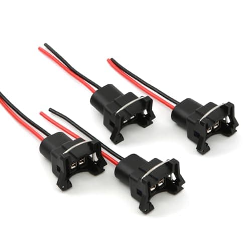 Fuel Injector Connector EV1 Type - 4 PACK Plug Clip Pigtail by Rotary13B1