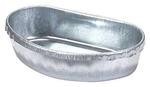 Pet Lodge® Galvanized Cage Cups | Feeder & Waterer for Small Animals | Clips Inside of Cage | Bunny Cage Cup | 1 Quart