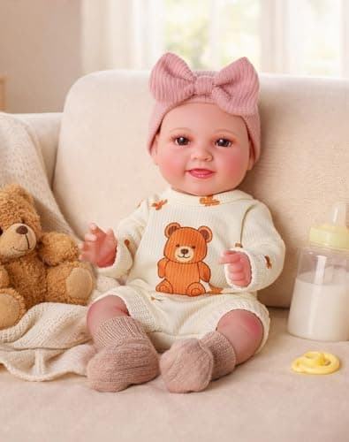 BABESIDE Baby Doll Girl 12Inch Realistic Baby Dolls Real Life Full Vinyl Toy with Accessories for 3 Year Old Girls Perfect for Pretend Play Ideal for Birthday Christmas
