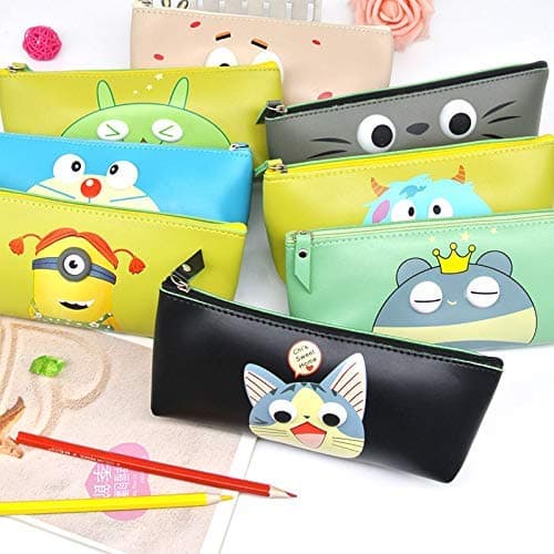kidivo Silicone Soft Silicon Assorted Design School Pencil Pouch Stationery Case Box For Kids To Carry Stationery Stuff (1 Pc) - Multicolor
